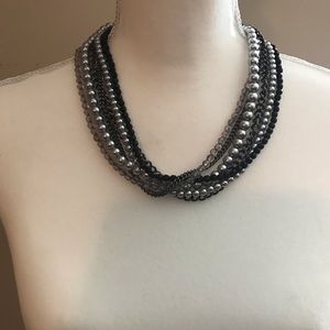 Multi stand beaded necklace